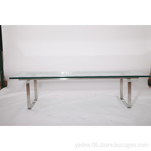 Modern tempered glass Hans wegner CH108 coffee table